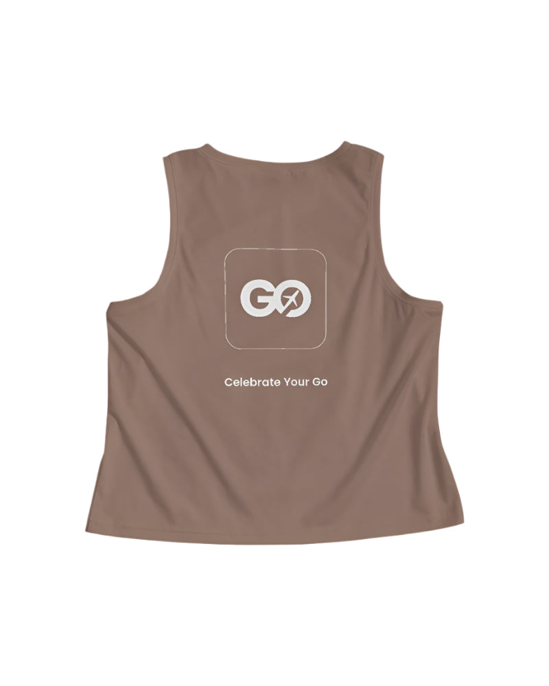 Women's Cropped Raw Umber Tank