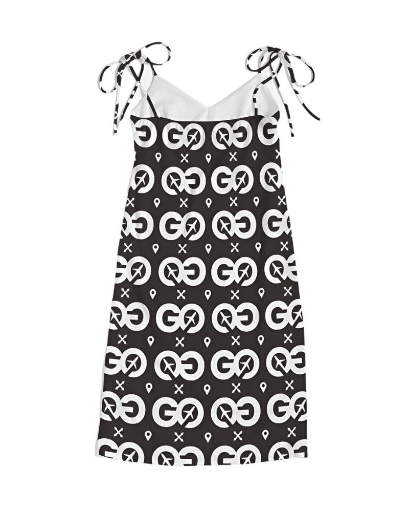 Espresso Tie Strap Split Dress