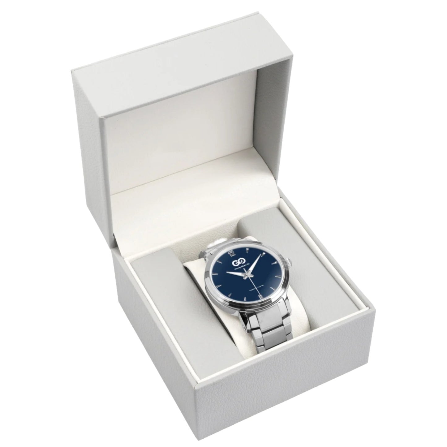 Silver Navy Stainless Steel Watch