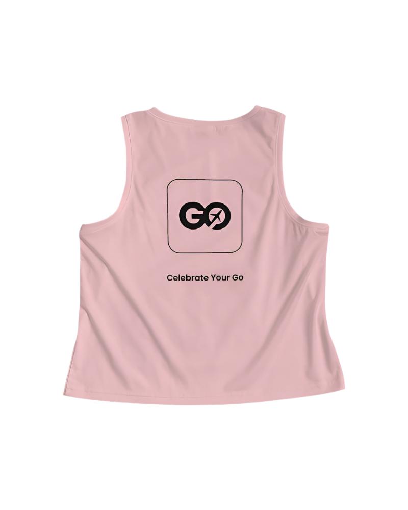 Women's Cropped Pink Tank