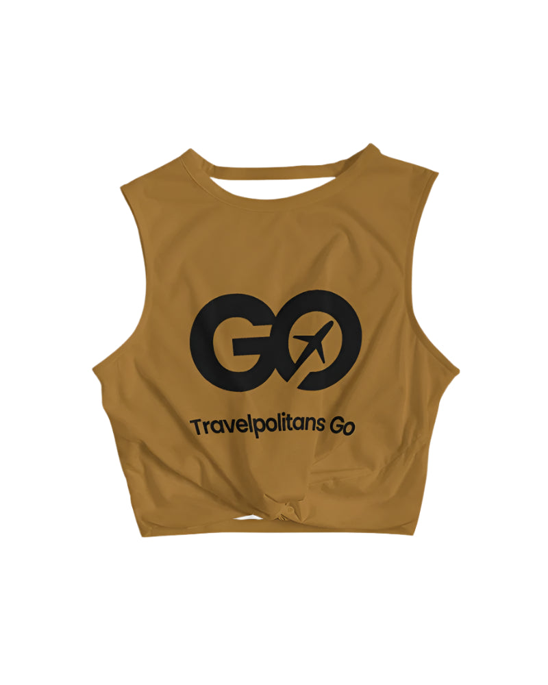 Women's B. Brown Twist-Front Tank