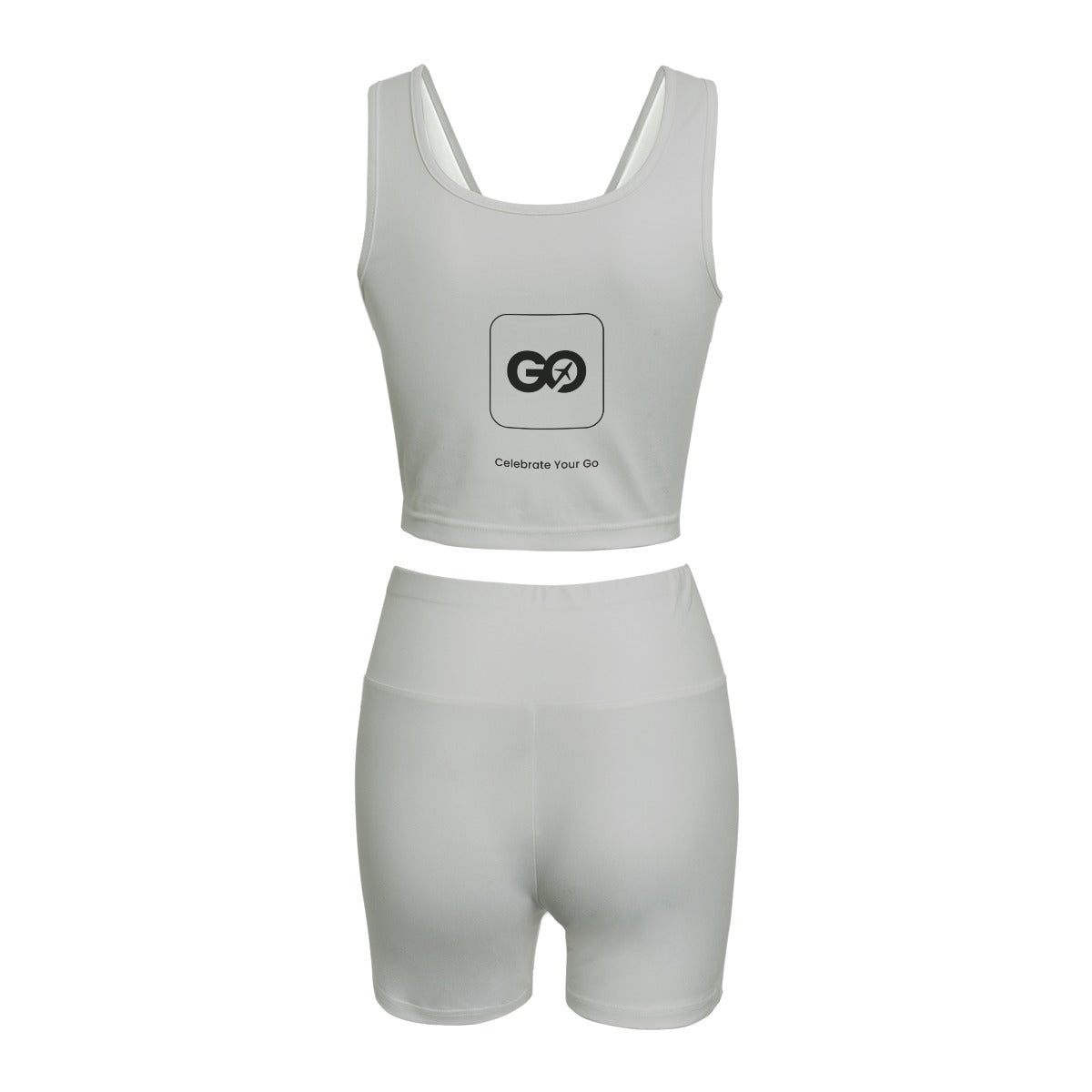 Women's Gray Ebb & Flow Yoga Set