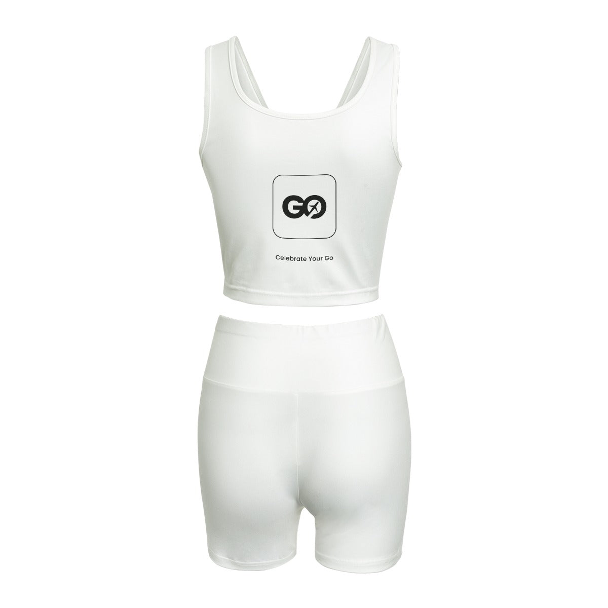 Women's White Ebb & Flow Yoga Set