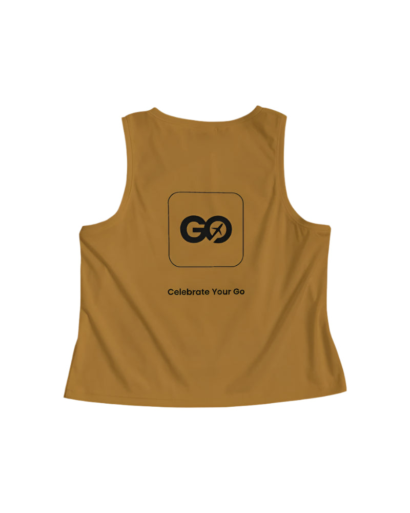 Women's Cropped B. Brown Tank