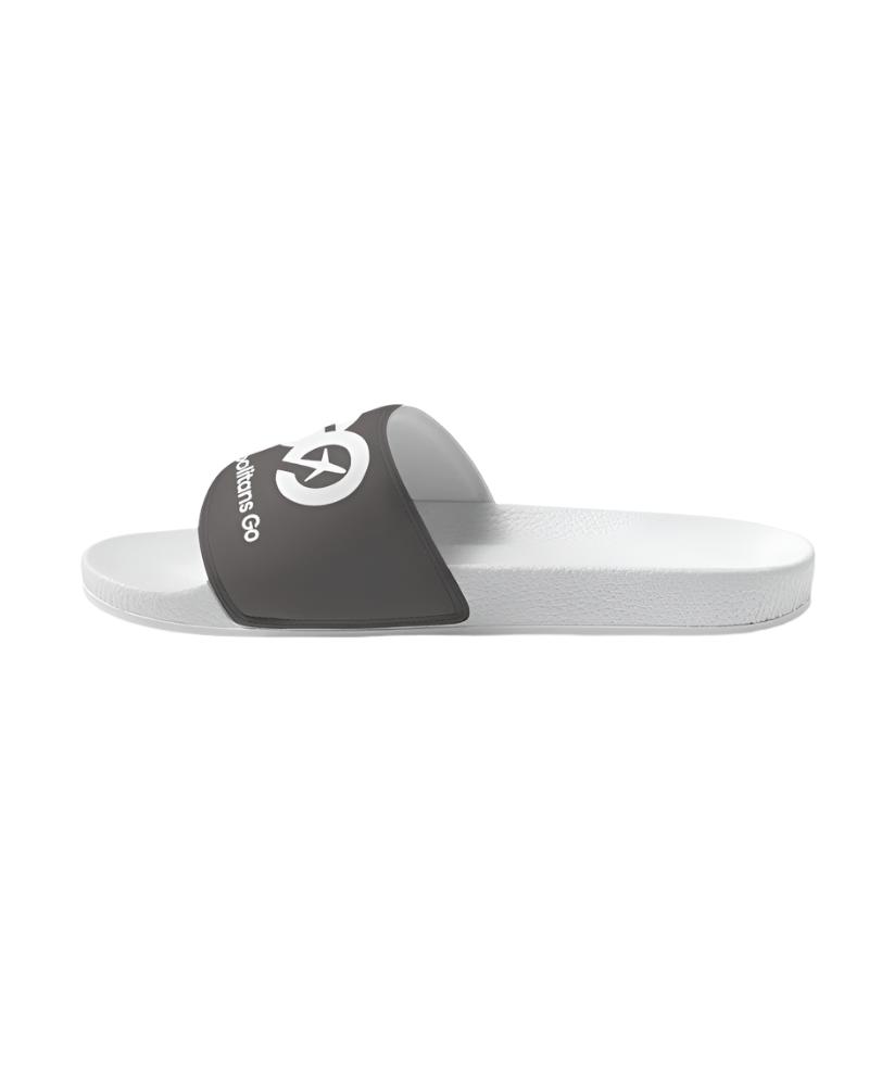 Men's Dark Gull Gray Slide Sandals - WL
