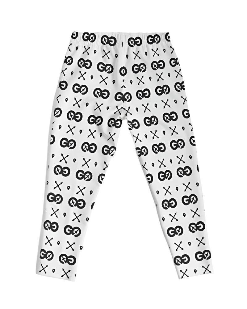 Men's White SS Joggers