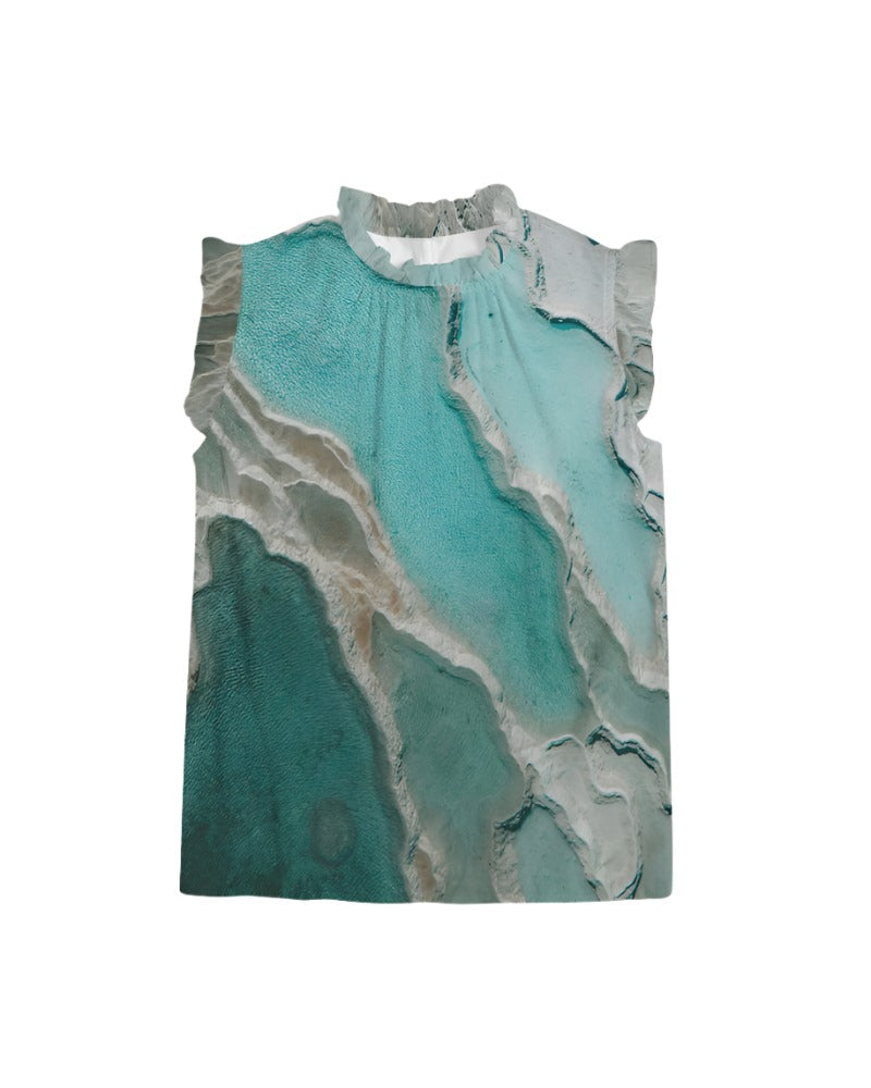 Women's Glacial Ruffle Sleeve Top