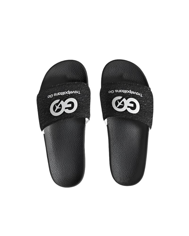 Men's Black Sand Beach Slide Sandal