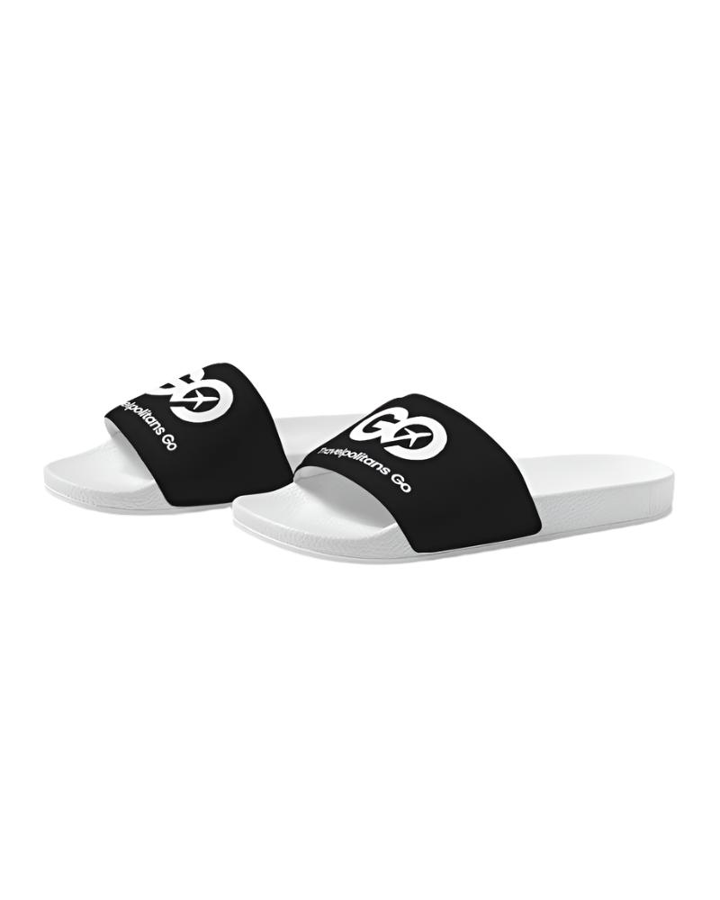 Men's Black Slide Sandals - WL