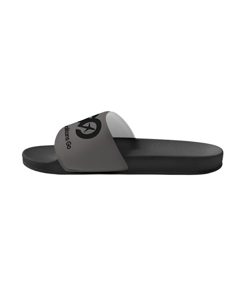 Men's Dark Gull Gray Slide Sandals