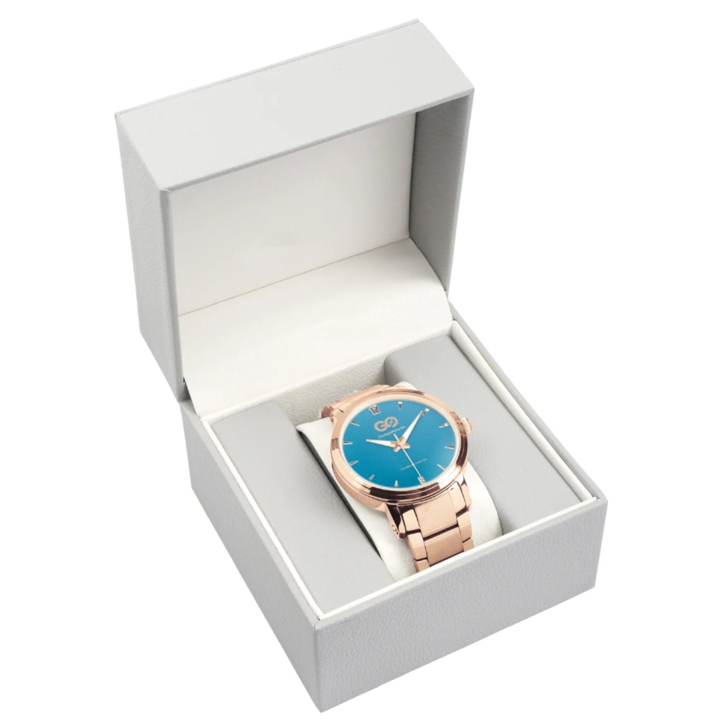 Rose Blue Stainless Steel Watch