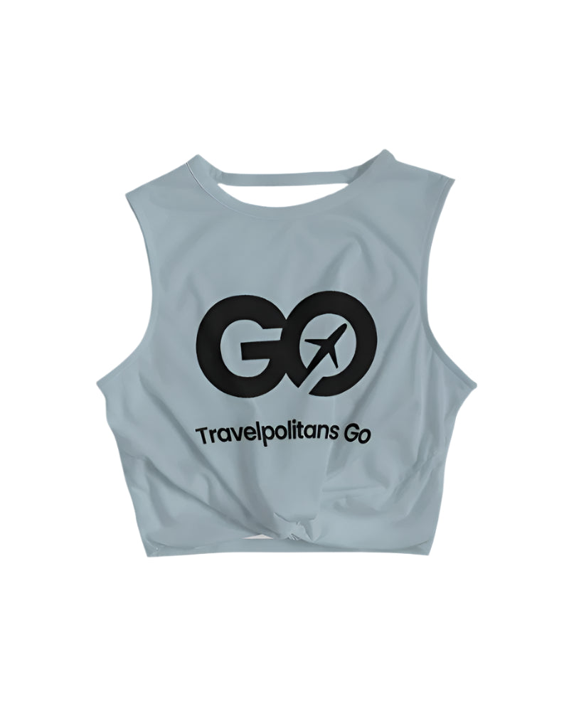 Women's Winter Sky Twist-Front Tank