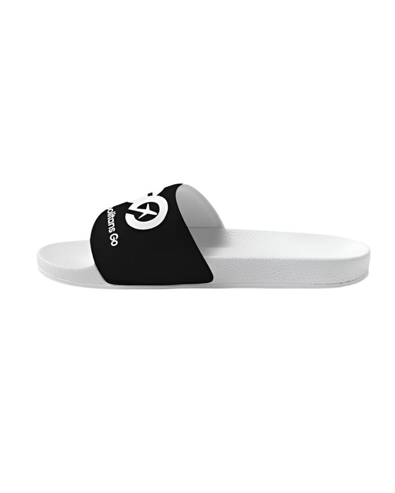 Men's Black Slide Sandals - WL
