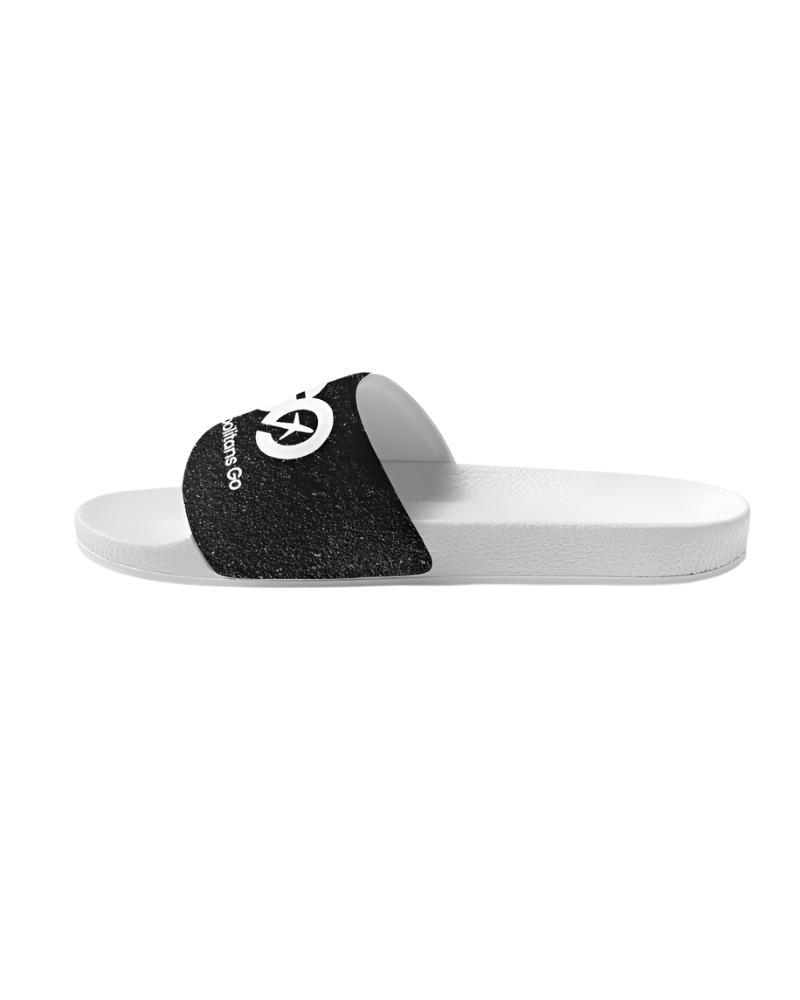 Men's Black Sand Beach Slide Sandals