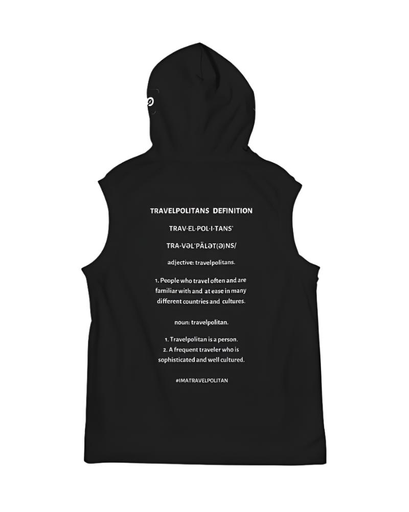 Men's Black HW Sleeveless Hoodie
