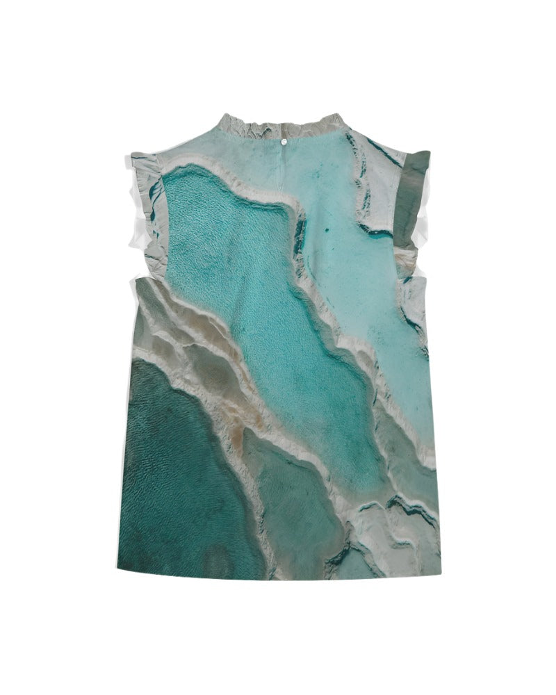 Women's Glacial Ruffle Sleeve Top