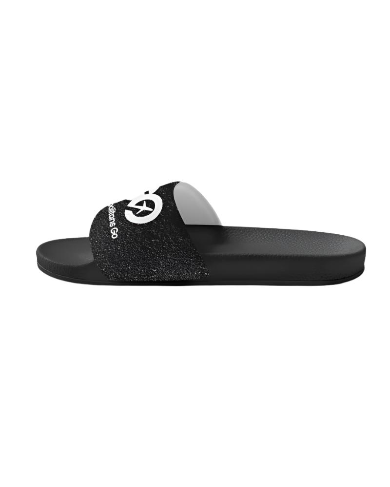 Men's Black Sand Beach Slide Sandal