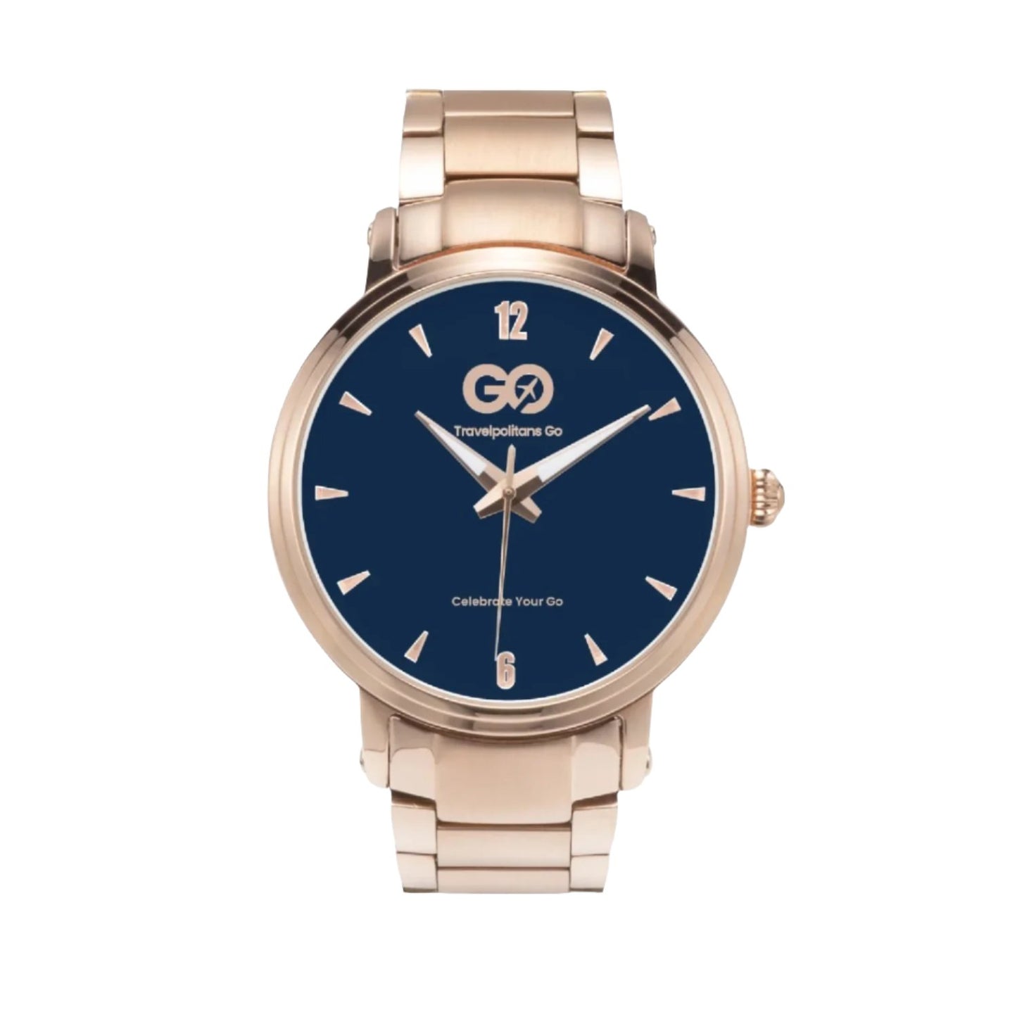Rose Gold Navy Watch