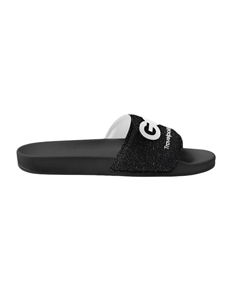 Men's Black Sand Beach Slide Sandal