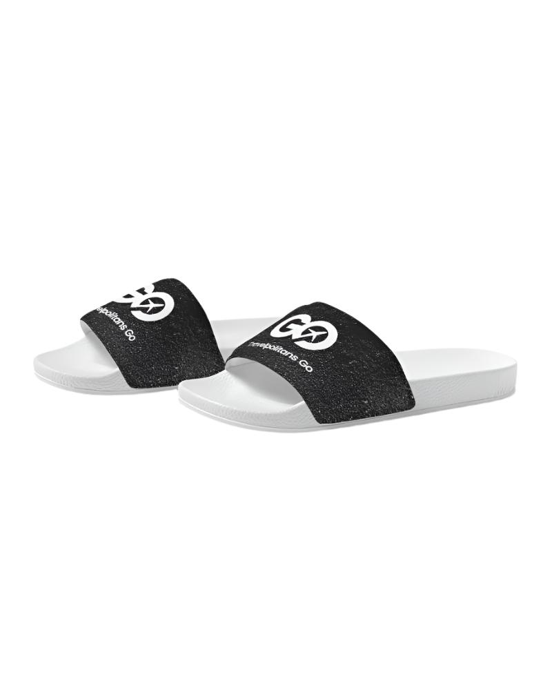 Men's Black Sand Beach Slide Sandals
