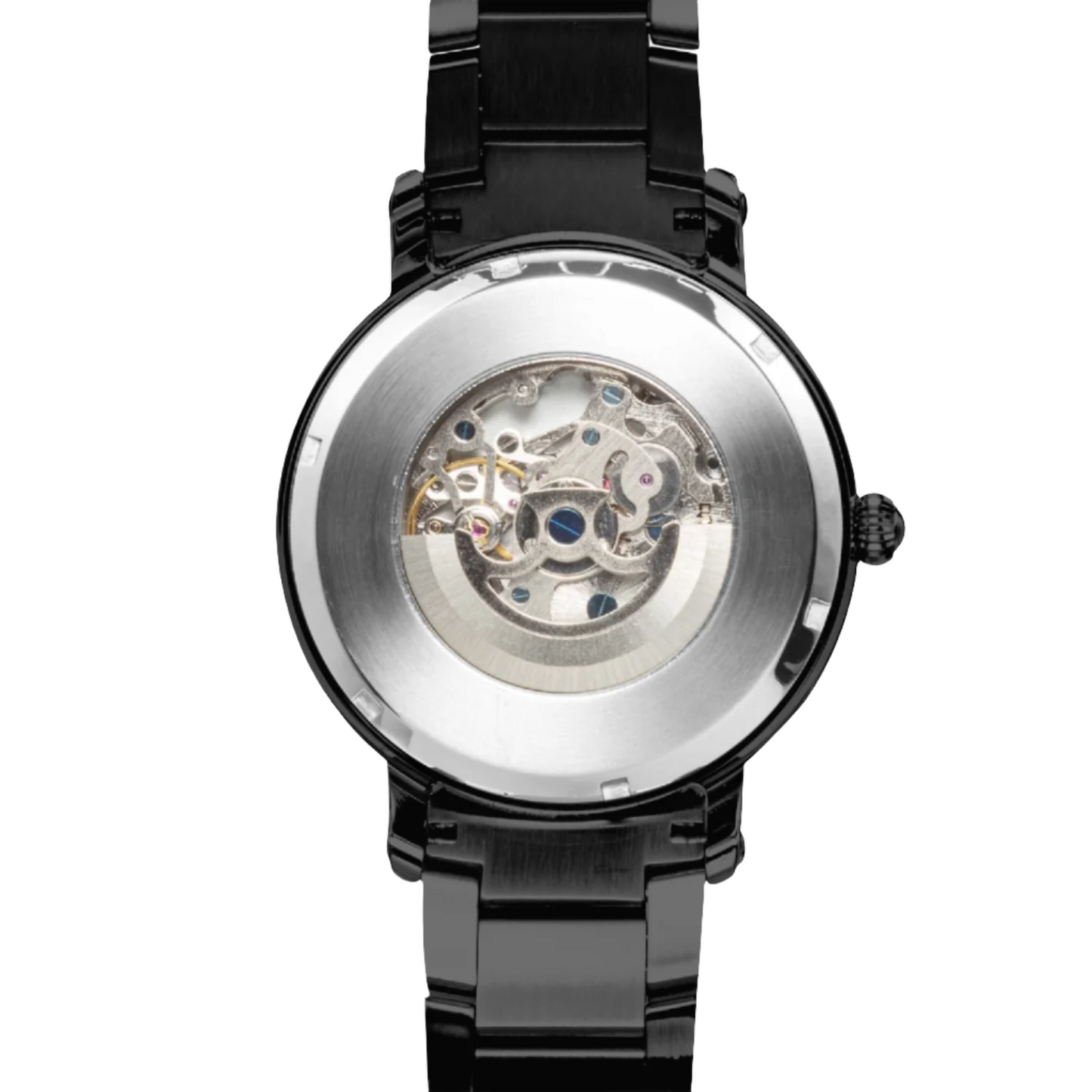 Men's Black Navy Stainless Steel Watch