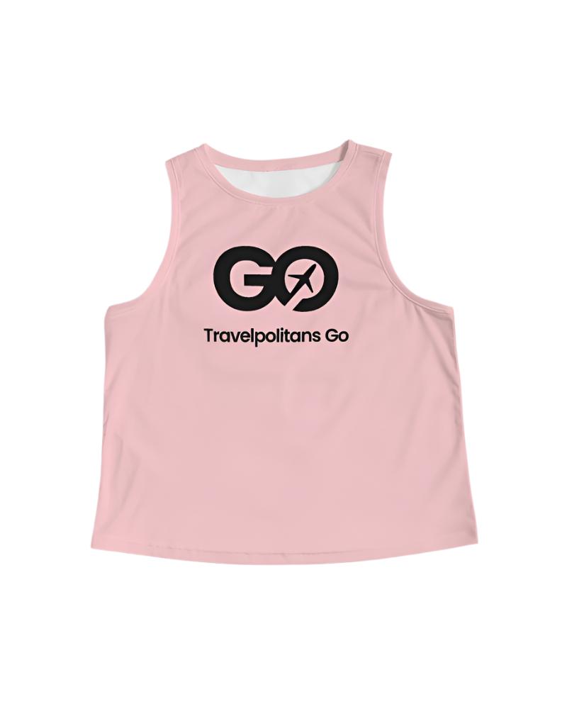 Women's Cropped Pink Tank