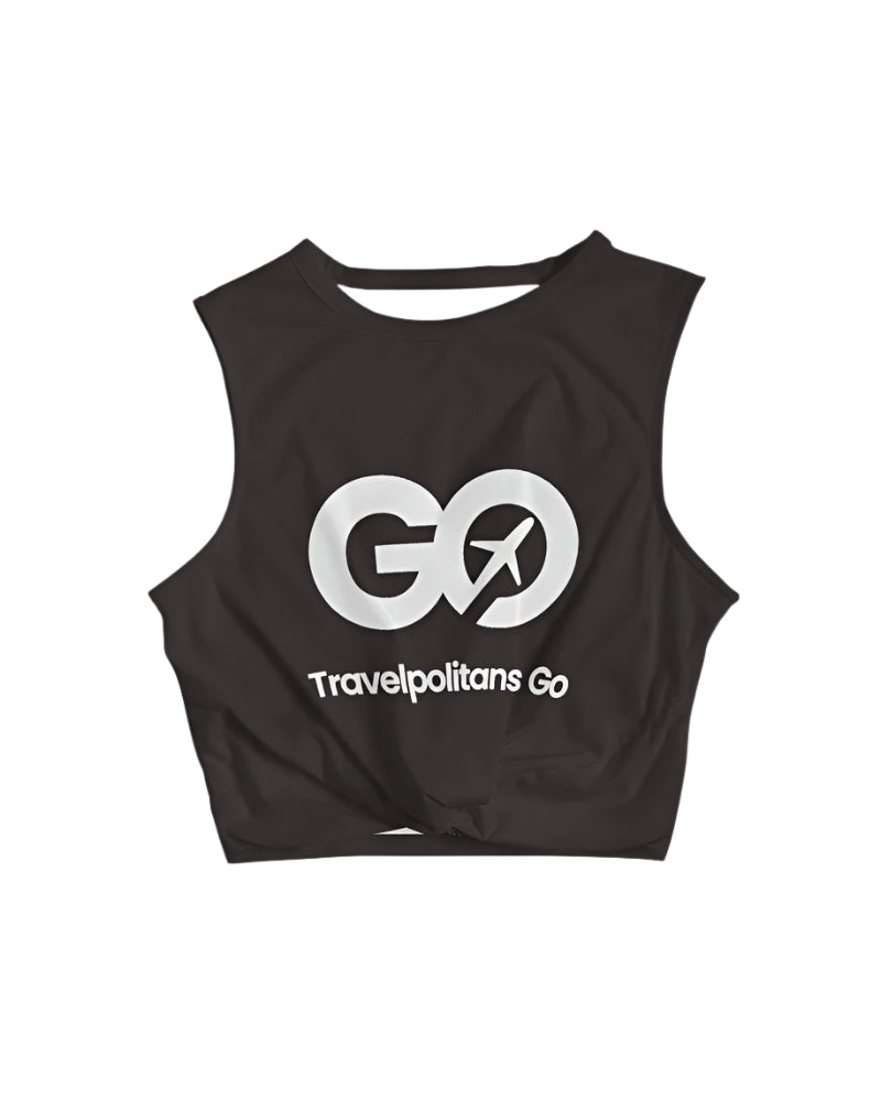 Women's Espresso Twist-Front Tank