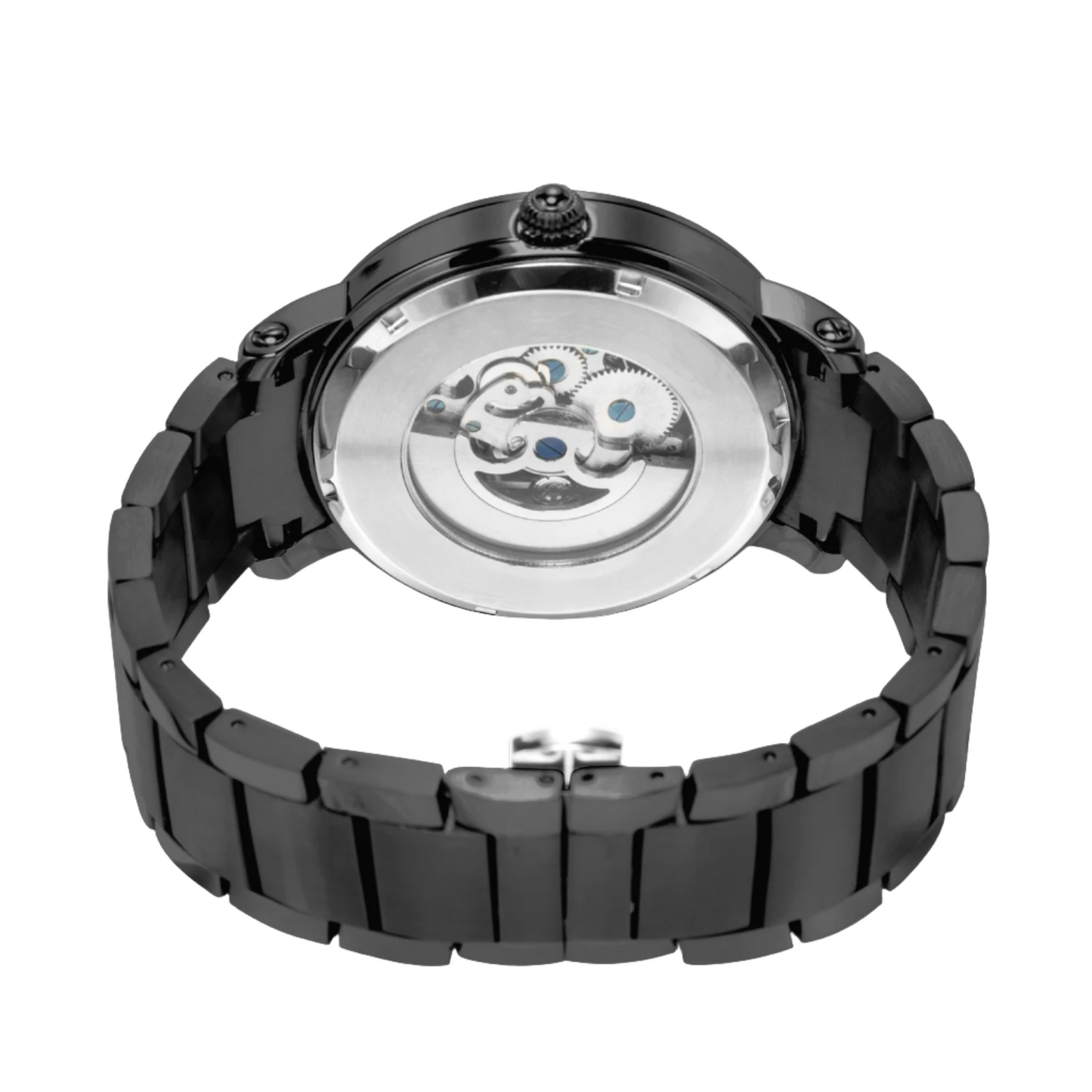 Men's Black Navy Stainless Steel Watch