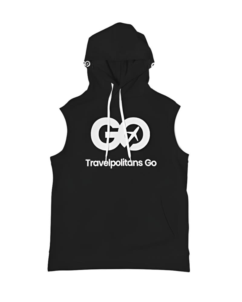 Men's Black HW Sleeveless Hoodie