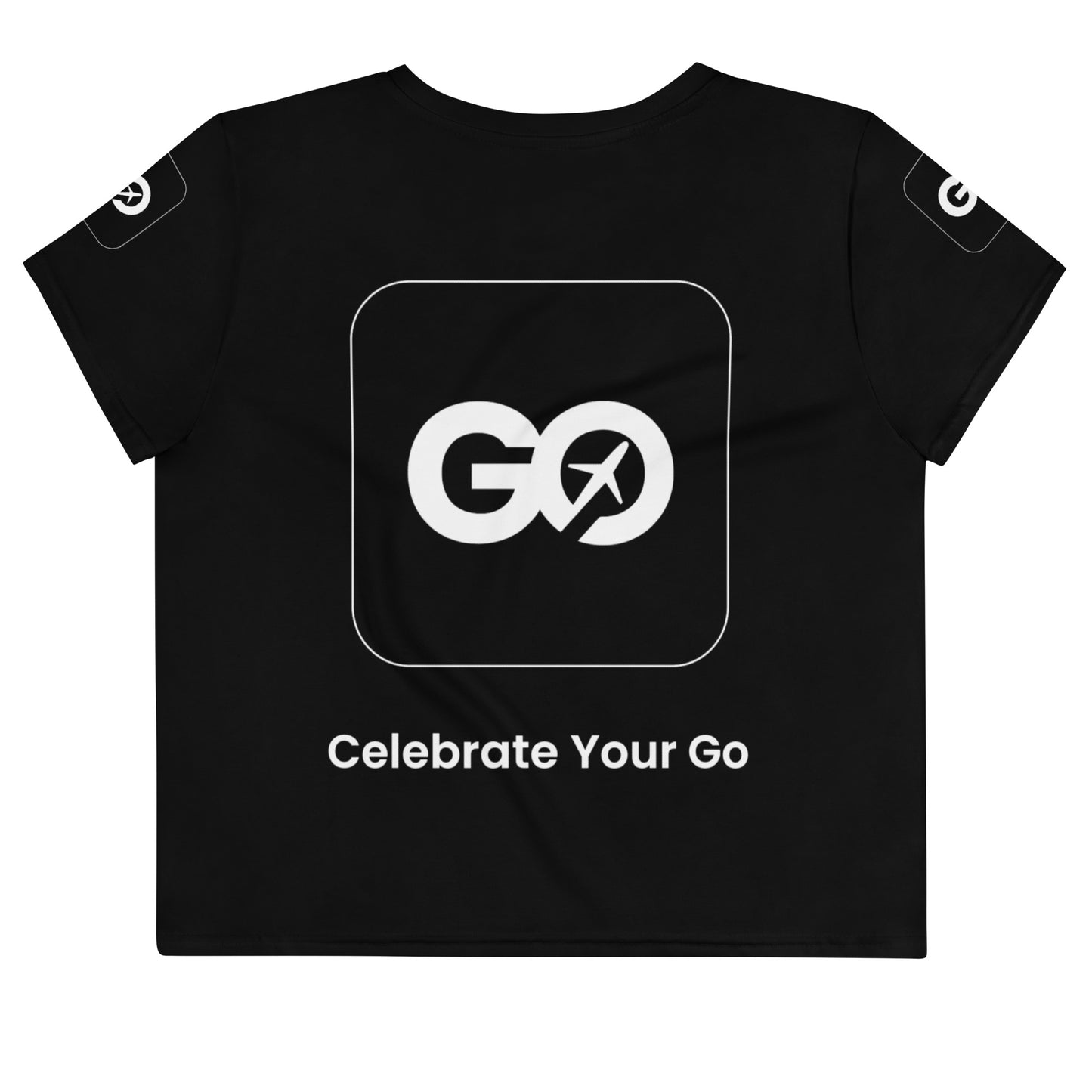 Women's Black Crop Tee