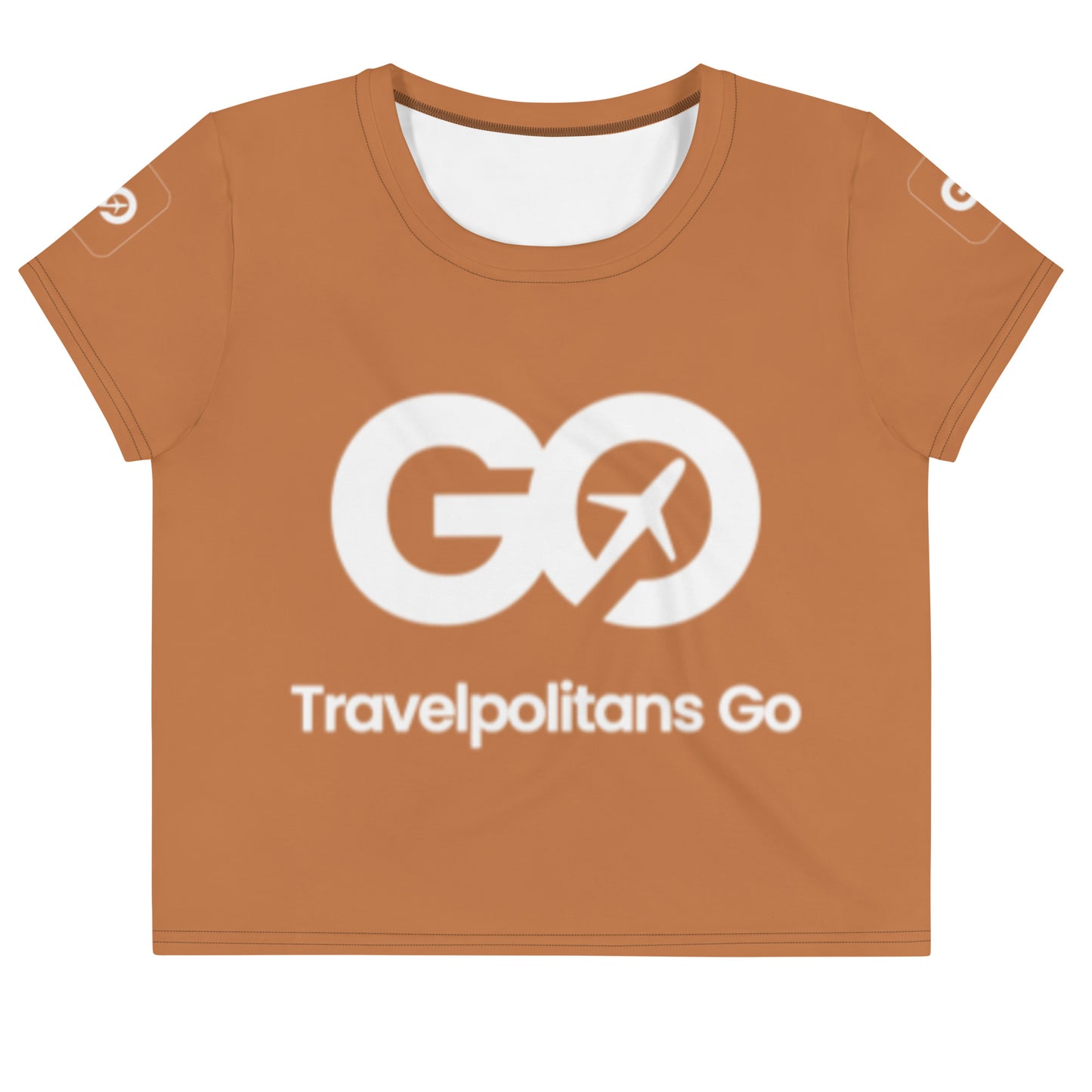 Women's Tomato Cream Crop Tee