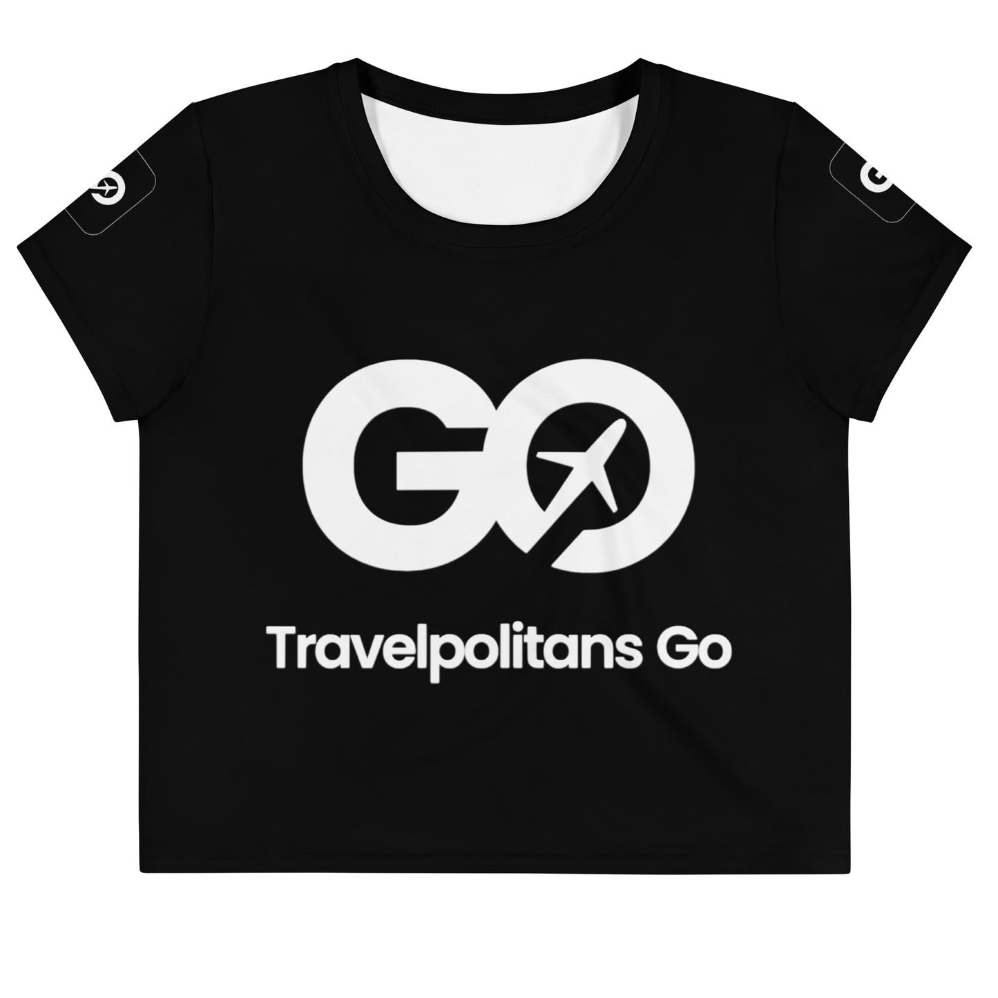 Women's Black Crop Tee