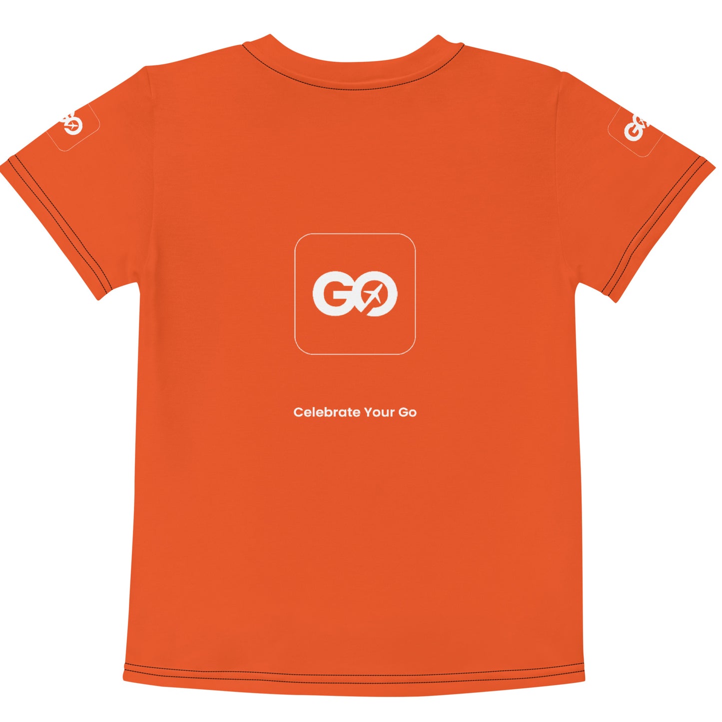 Kids Orange Crew Neck T-Shirt - WL