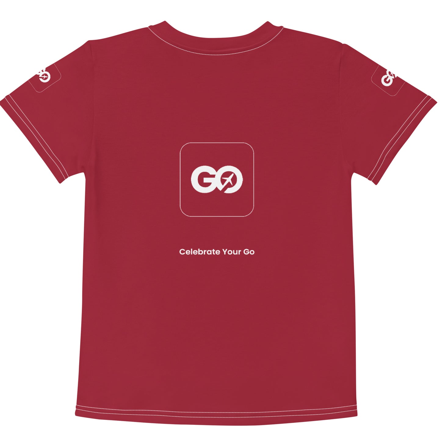 Kids Red Crew Neck T-Shirt