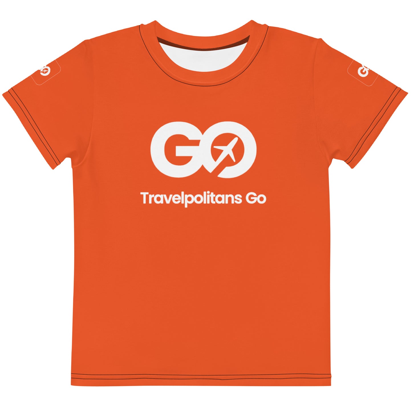 Kids Orange Crew Neck T-Shirt - WL