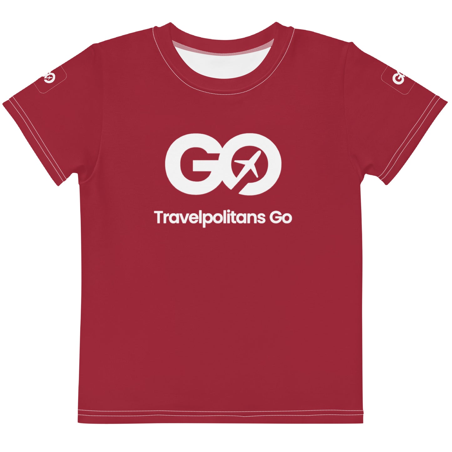 Kids Red Crew Neck T-Shirt