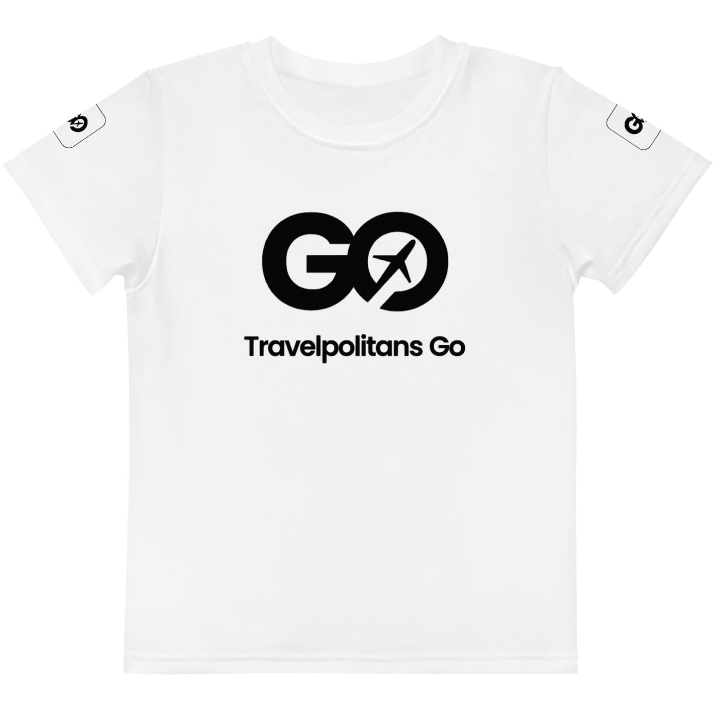 Kids White Crew Neck T-Shirt