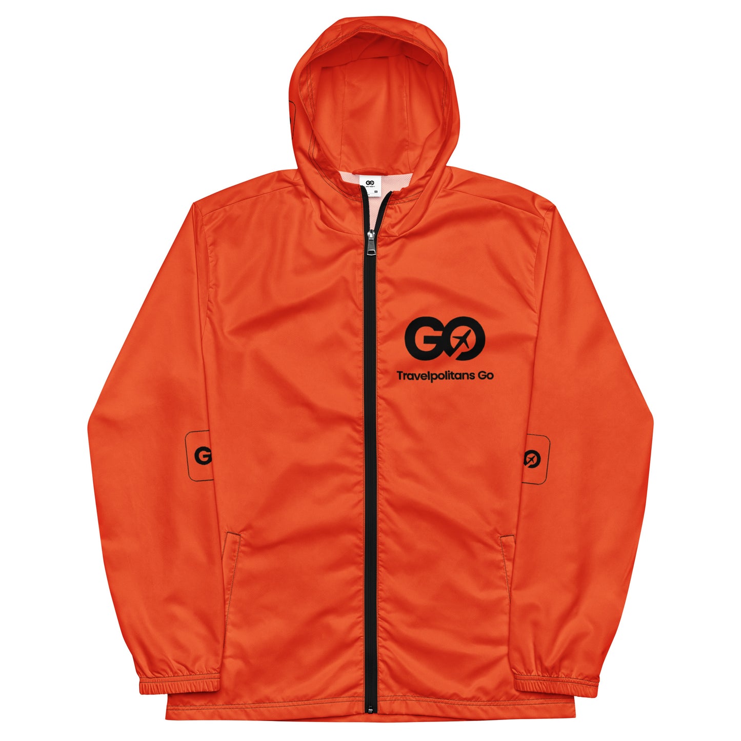 Men’s Red Orange Windbreaker