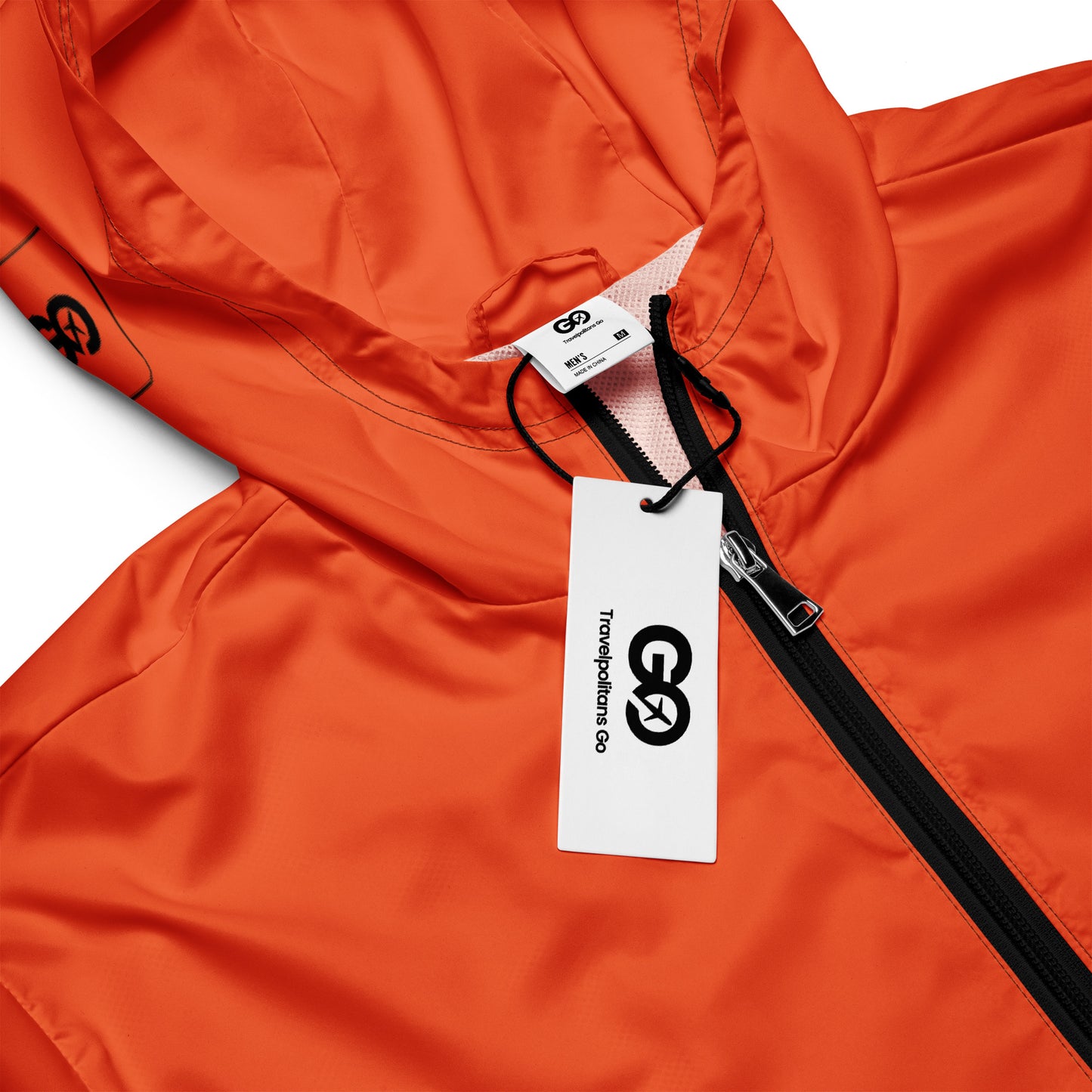 Men’s Red Orange Windbreaker