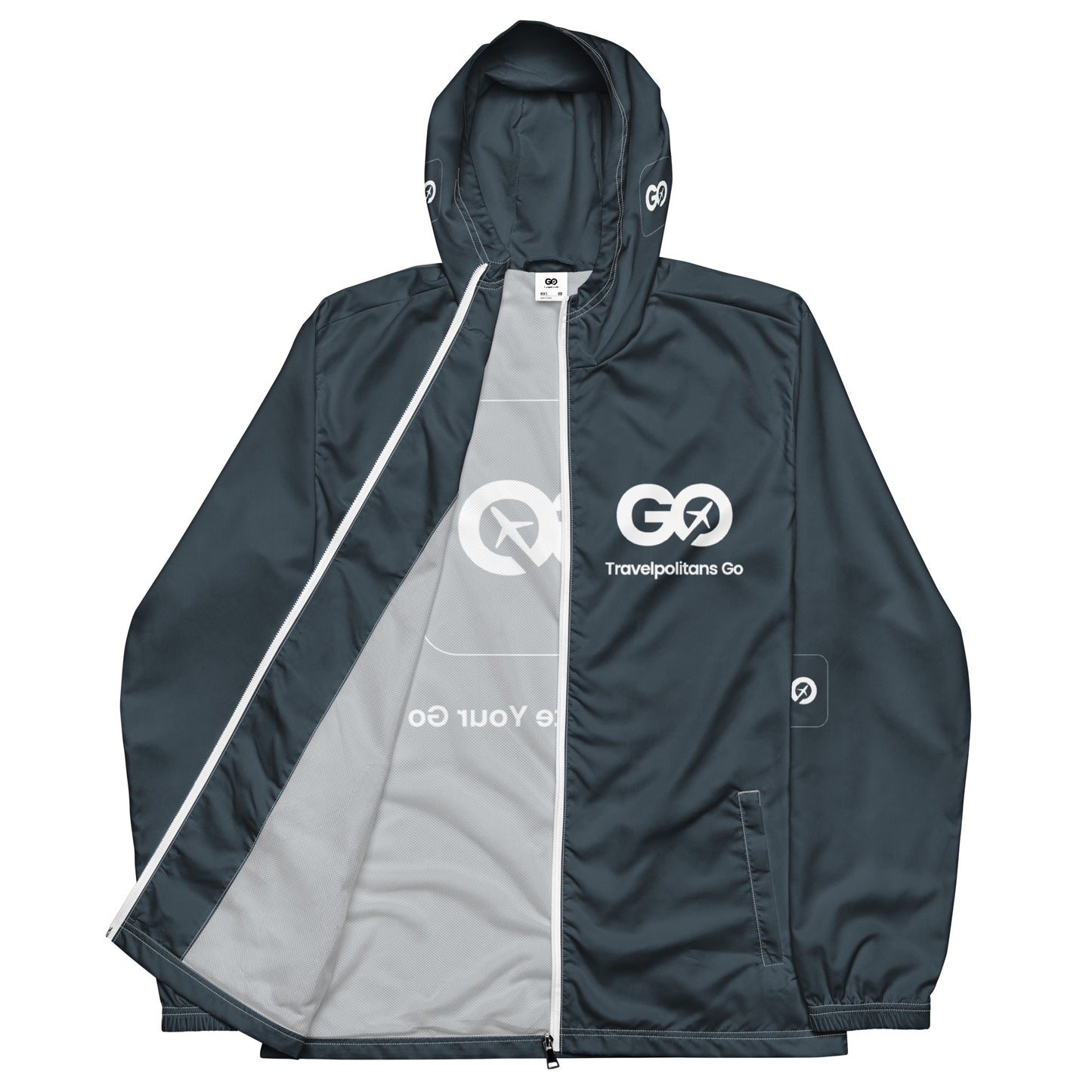 Men’s Charcoal Gray Windbreaker