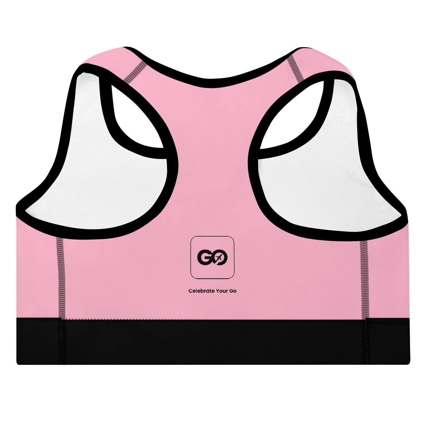 Women's Comfy Pink Padded Sports Bra