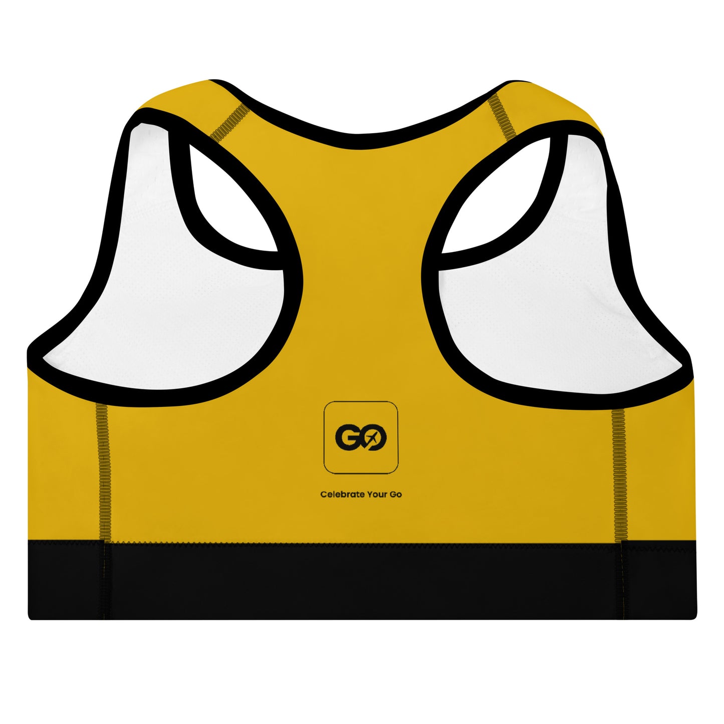 Women's Comfy Spicy Mustard Padded Sports Bra