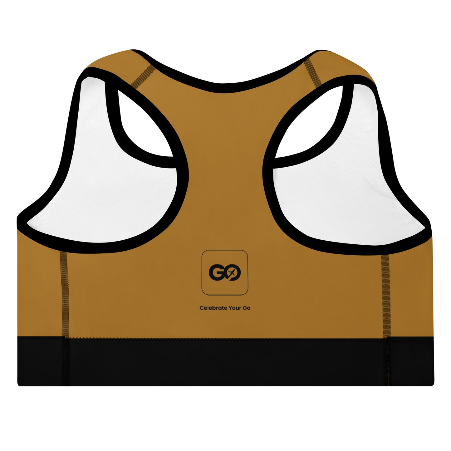 Women's Comfy Buckthorn Brown Padded Sports Bra