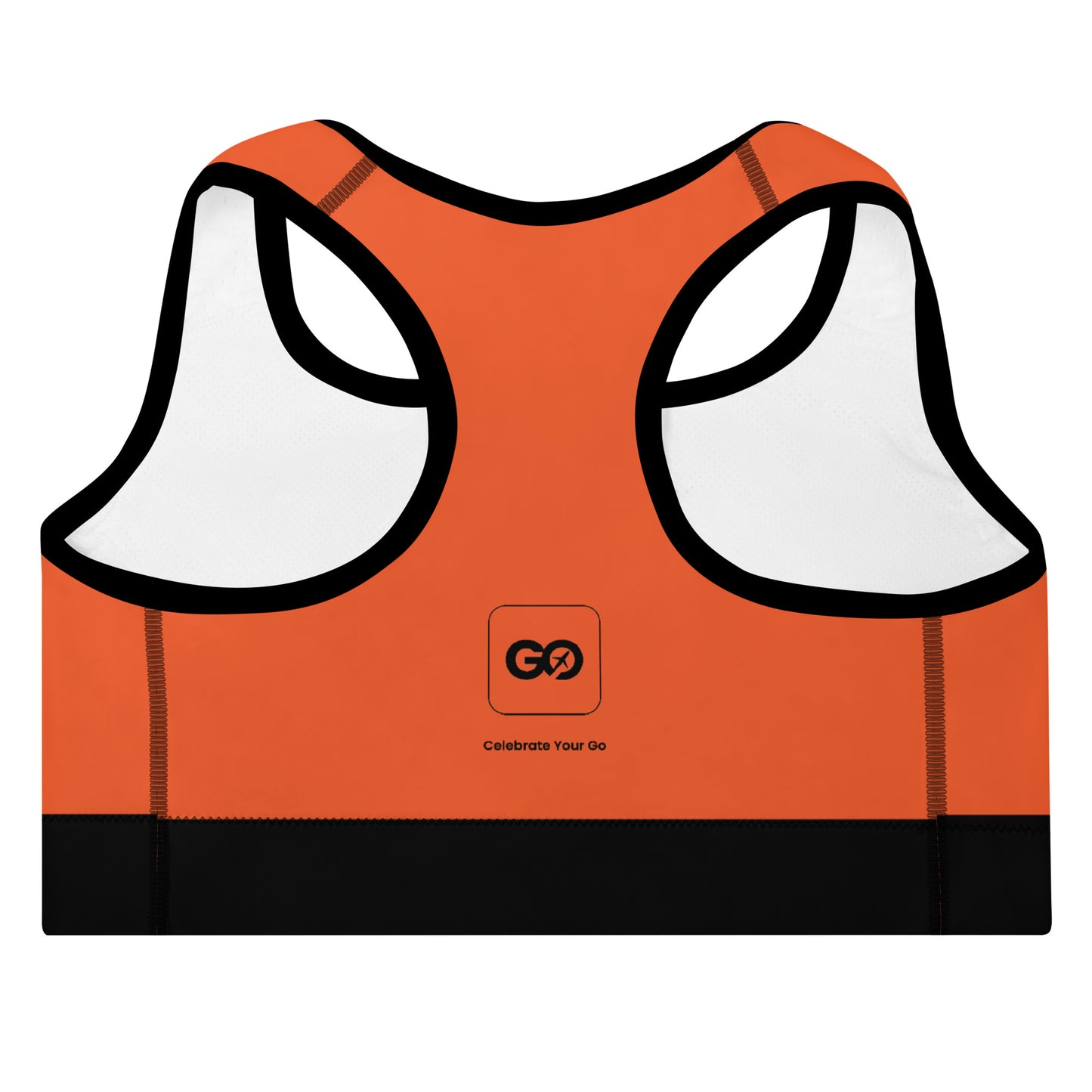 Women's Comfy Rorange Padded Sports Bra
