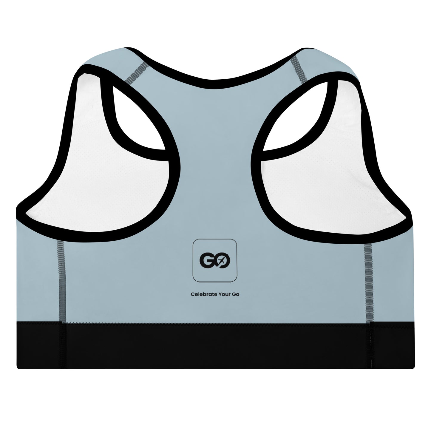 Women's Comfy Winter Sky Padded Sports Bra