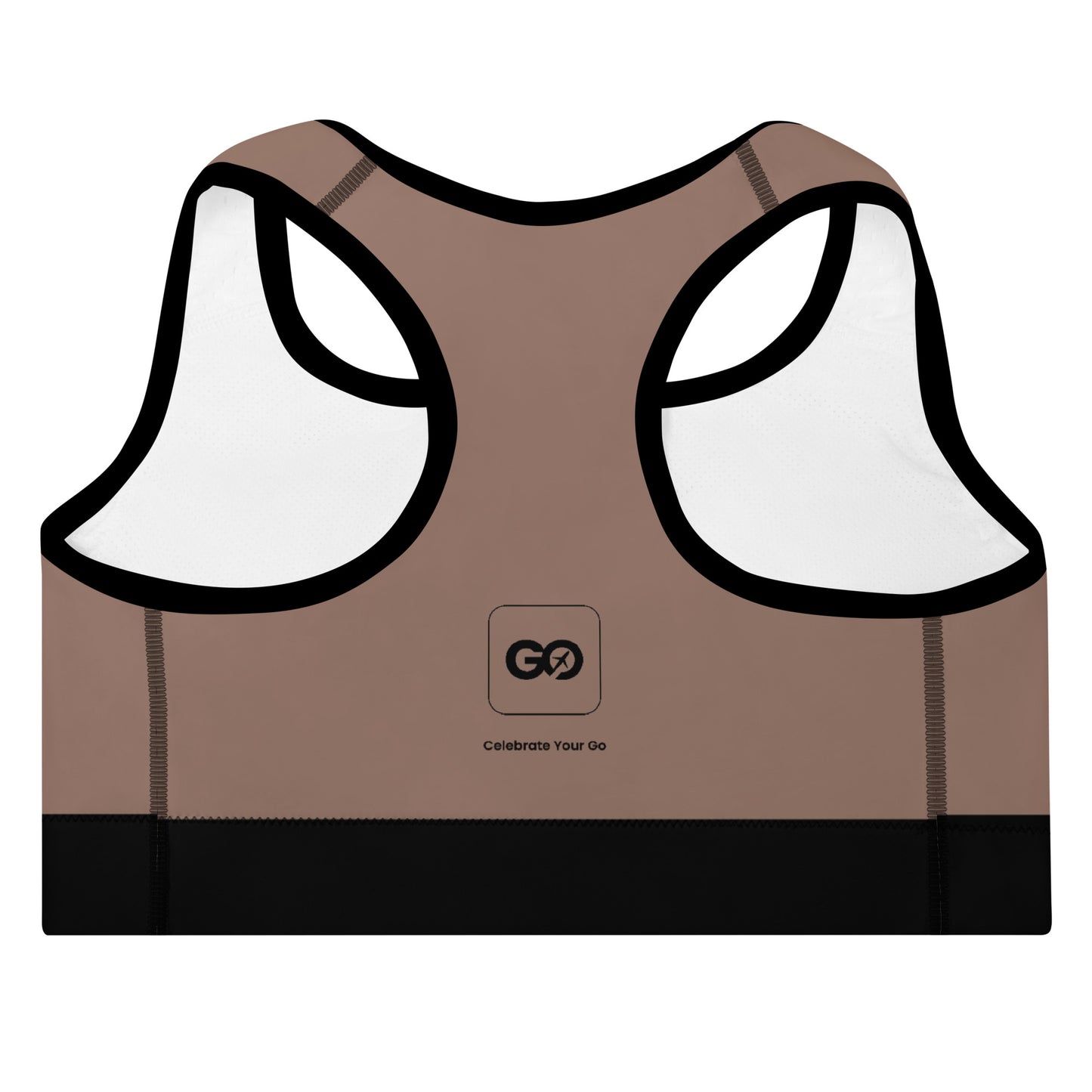 Women's Comfy Raw Umber Padded Sports Bra