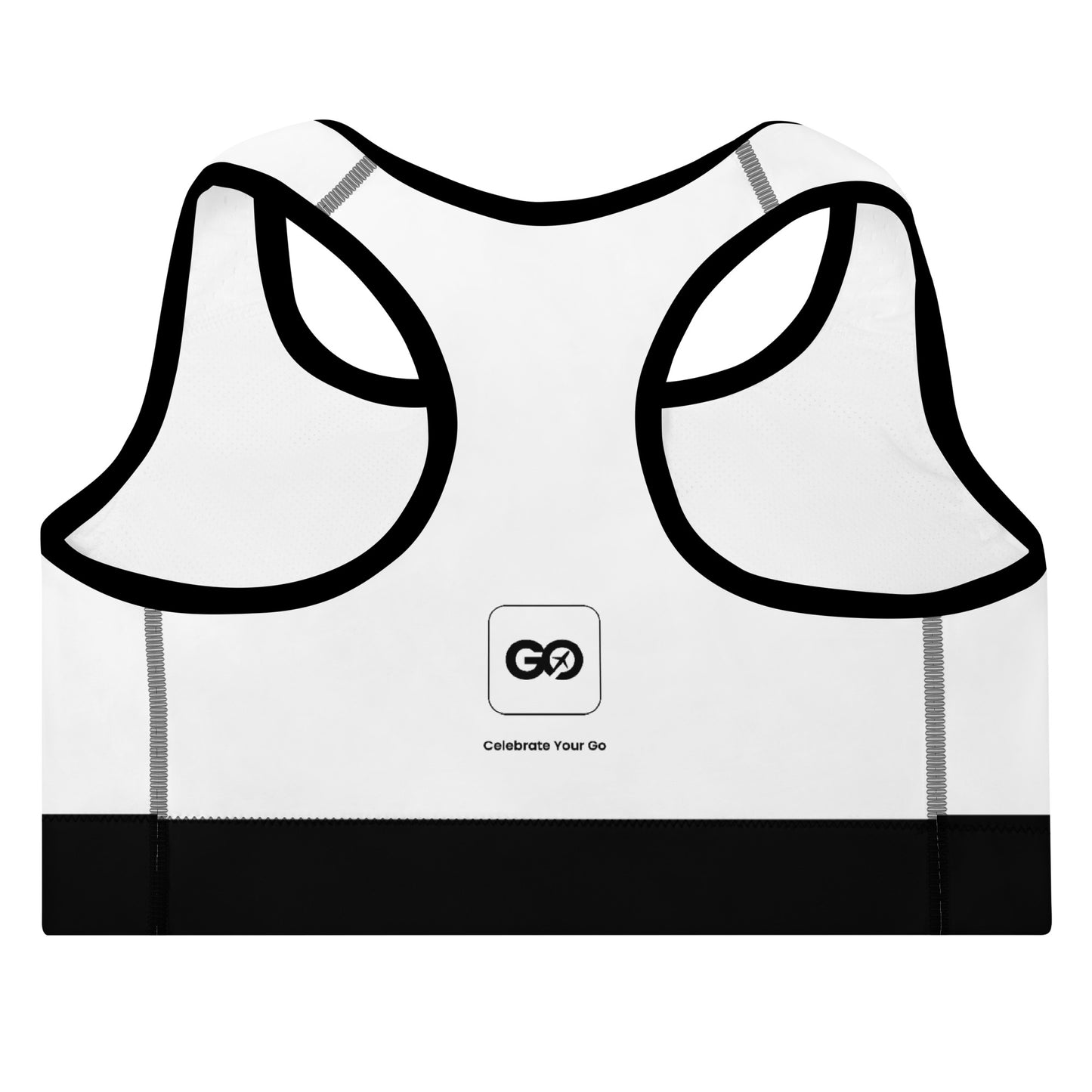 Women's Comfy White Padded Sports Bra