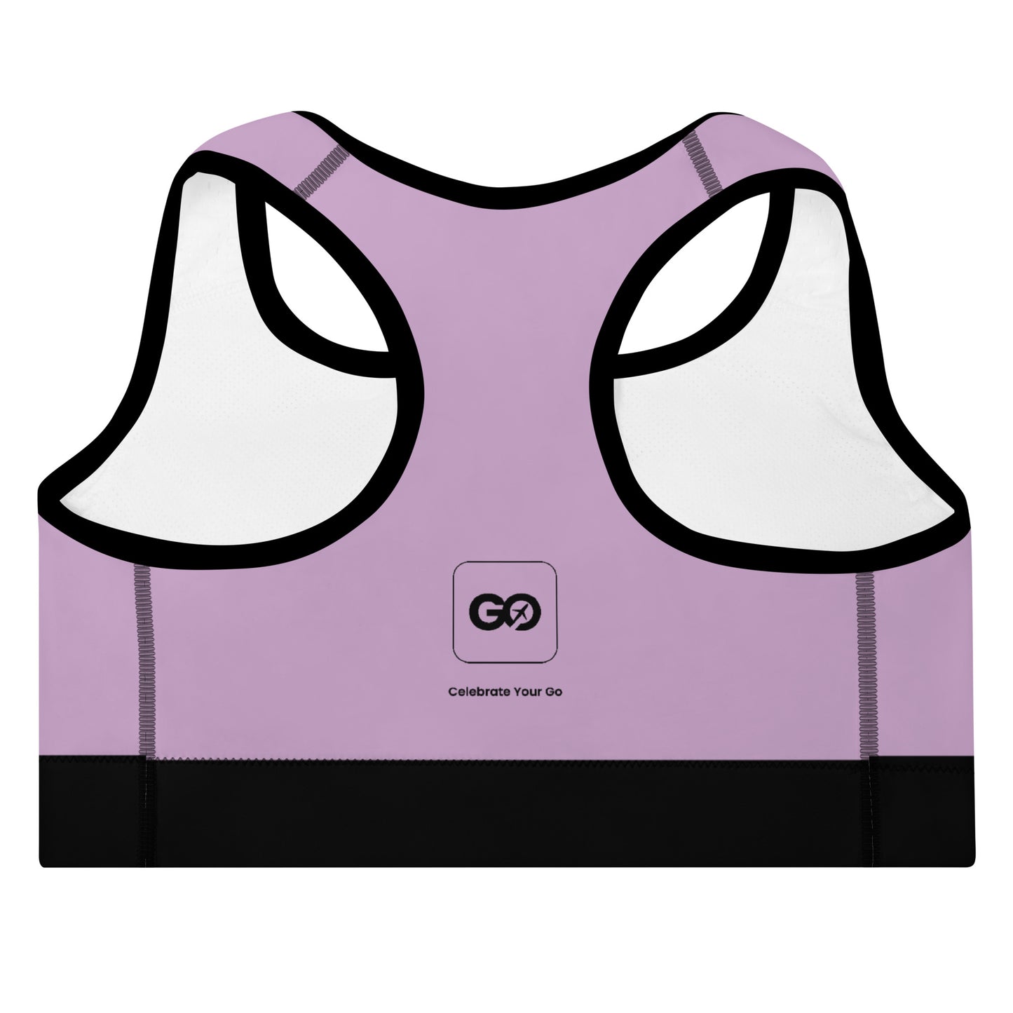 Women's Comfy Lilac Padded Sports Bra