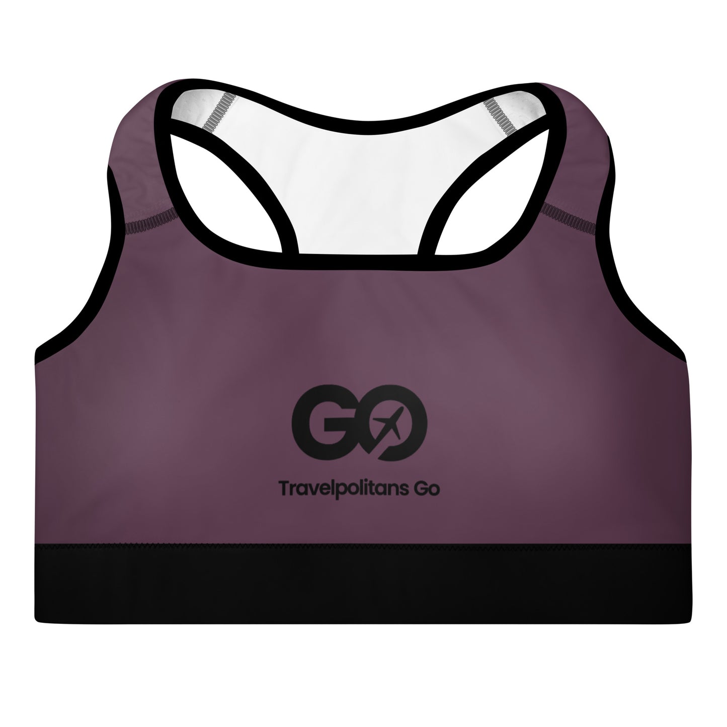 Women's Comfy Plum Padded Sports Bra