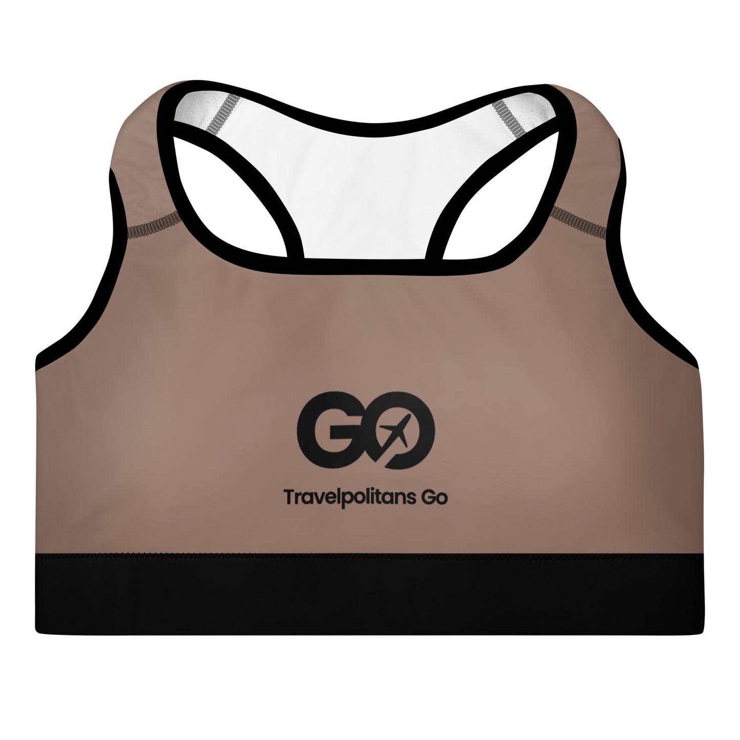 Women's Comfy Raw Umber Padded Sports Bra